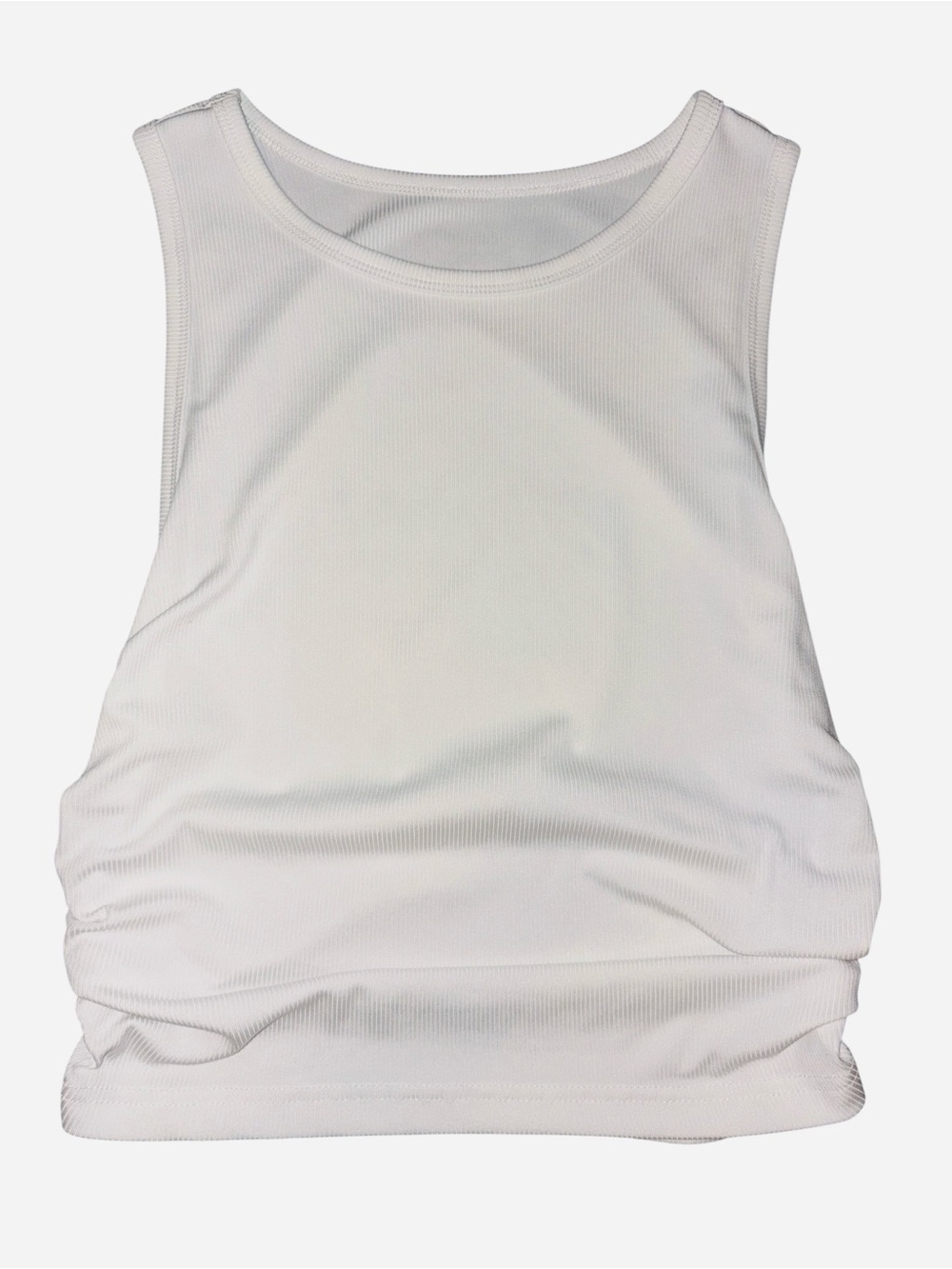 Classic Women's Ribbed Tank Top - White